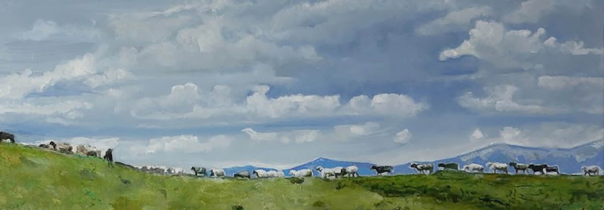 Photorealistic Landscape Giclee Print By Anatolii Varvarov, 28 X 20, Big Walk, Original Artwork