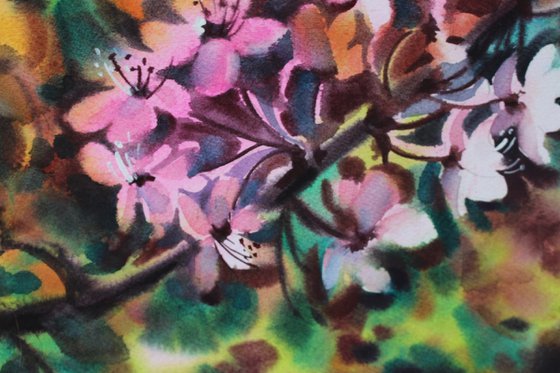 Bloom- original watercolor