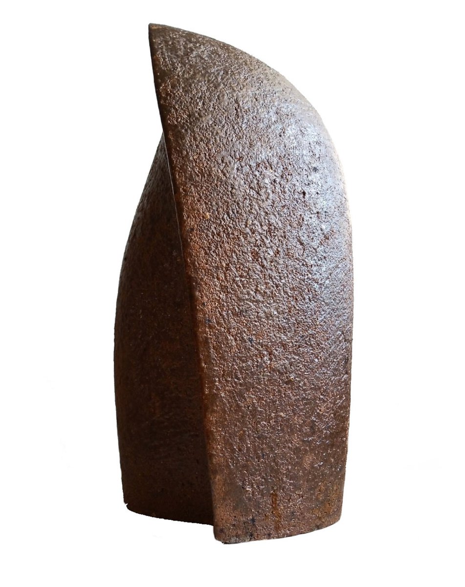 Organic Abstract Clay Sculpture By Rossitza Trendafilova, 11 X 18", "Elan", Original Artwork