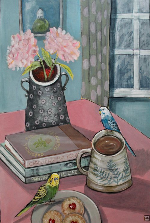 Still Life Painting called Afternoon Activities by Victoria Coleman