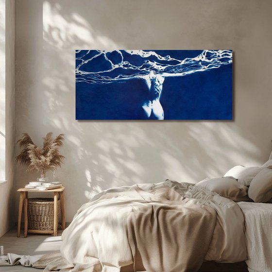 Blue Siren – Large Mythological Water Figure