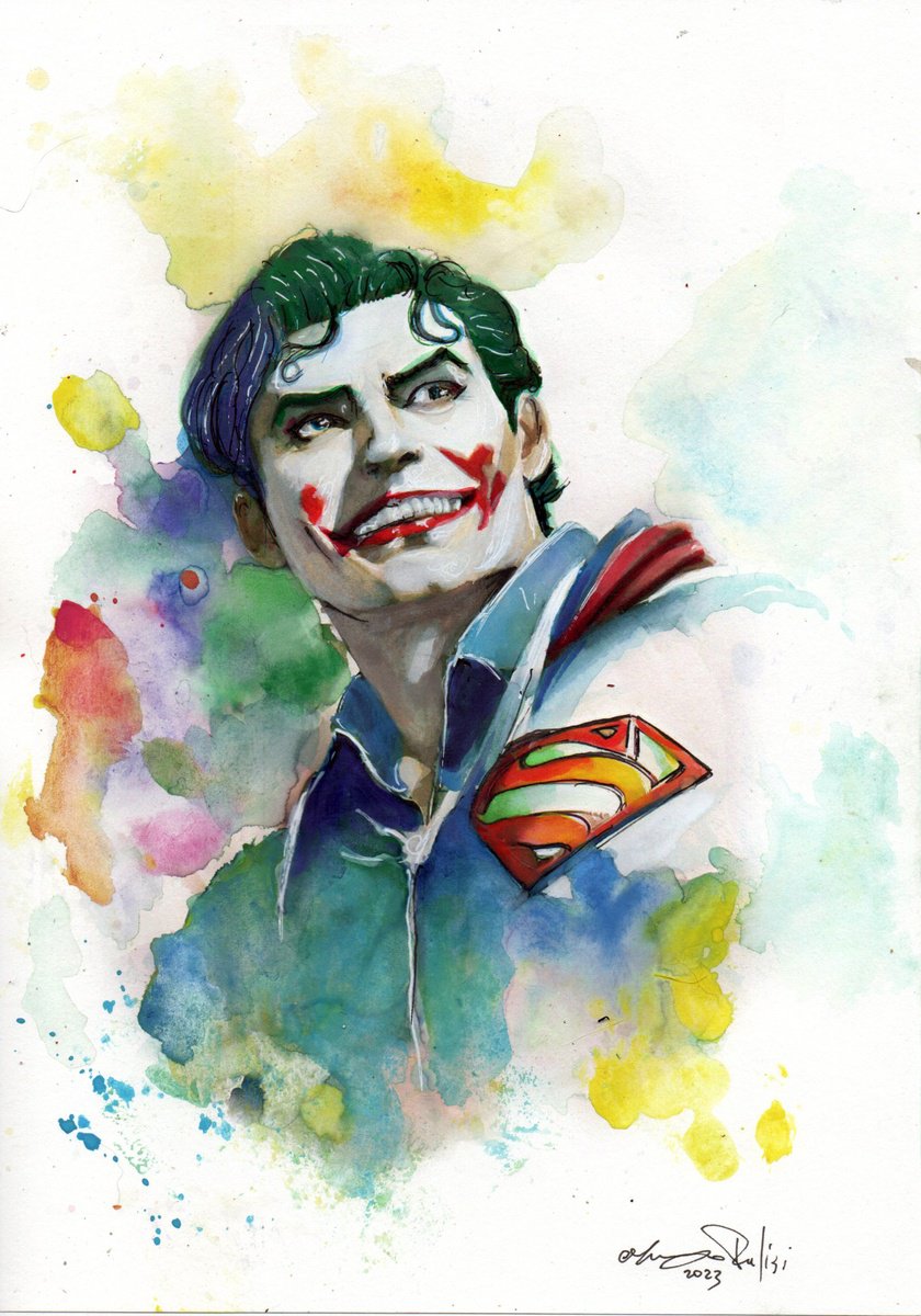 Impressionistic Drawing , Superhero By Maurizio Puglisi, 8 X 11, Artwork For Sale On Artfinder