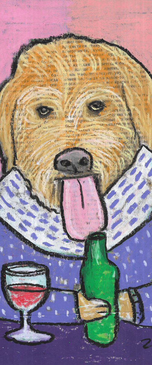 Drinking dog #101 by Pavel Kuragin