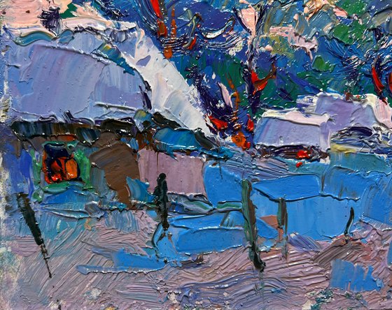 Snowy village