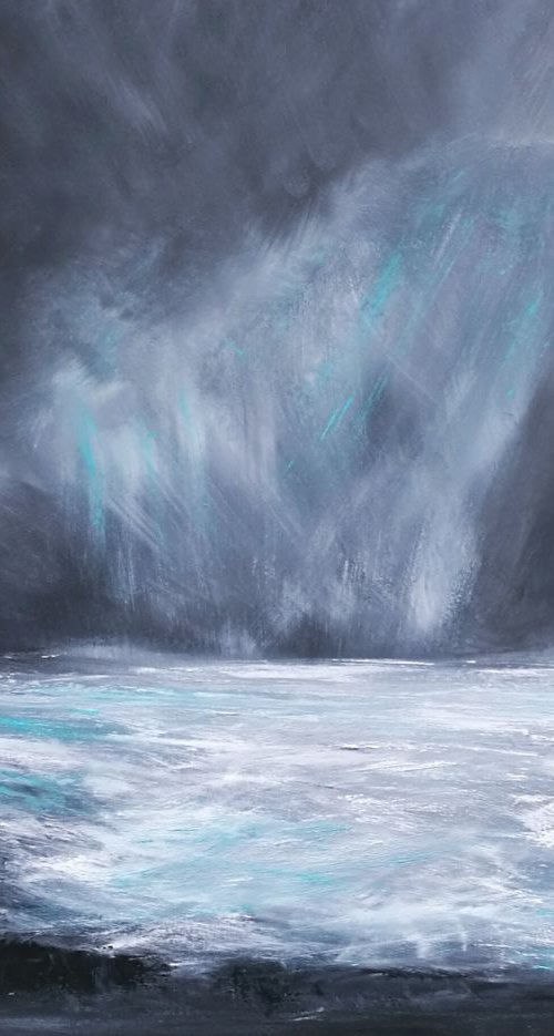 Soul Determination - Mood, Emotional Art, Sunset, Seascape, Skies - XL, Modern Art Office Decor Home by Mel Graham
