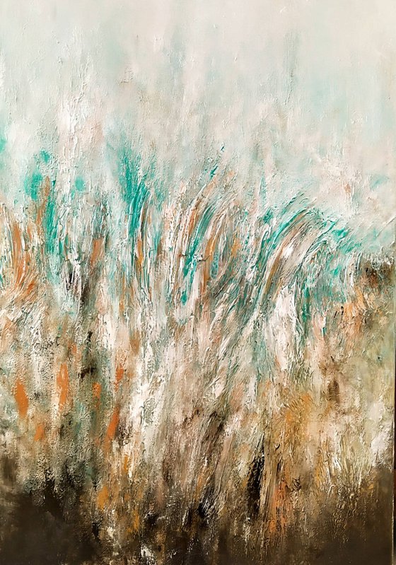 Land 70x100cm Abstract Textured Painting