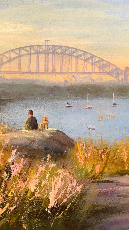 Watching sunrise together by Shelly Du
