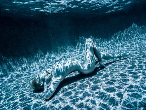 Moonlight - underwater photograph - print on paper by Alex Sher