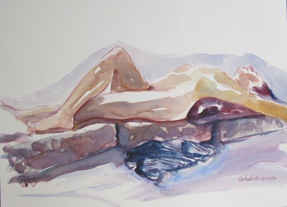 reclining female nude