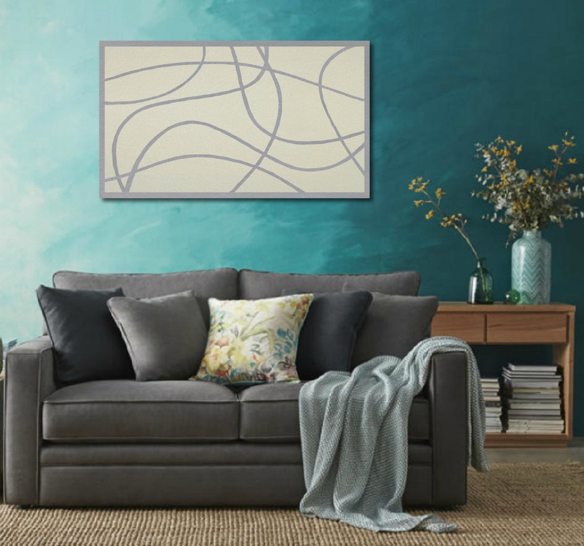Abstract Lines #76 by Arisha Monn
