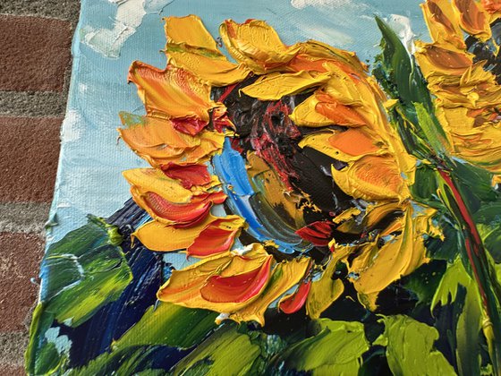 Sunflowers landscape