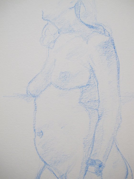 Standing female nude