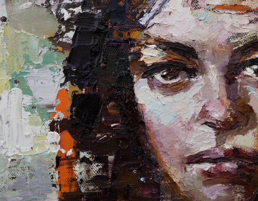 Abstract woman portrait painting, Original oil painting Oil painting by ...