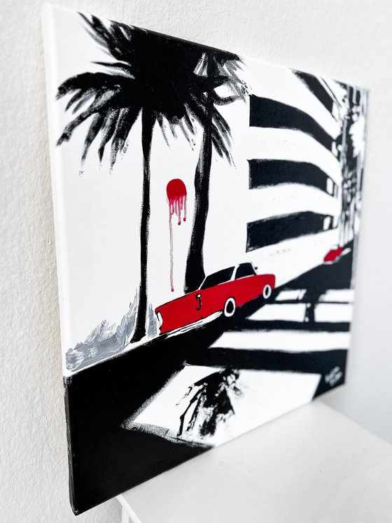 Melting Sun on Sunset Boulevard
