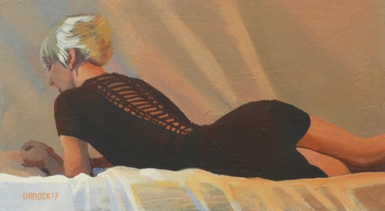 Black Dress reclining