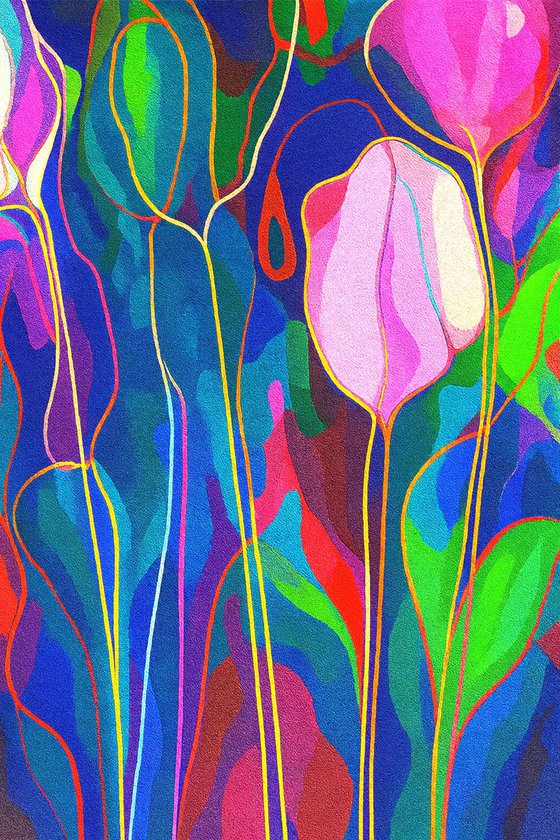 Jazz Style Flowers #4