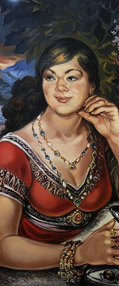 Portrait of a woman by Oleg and Alexander Litvinov