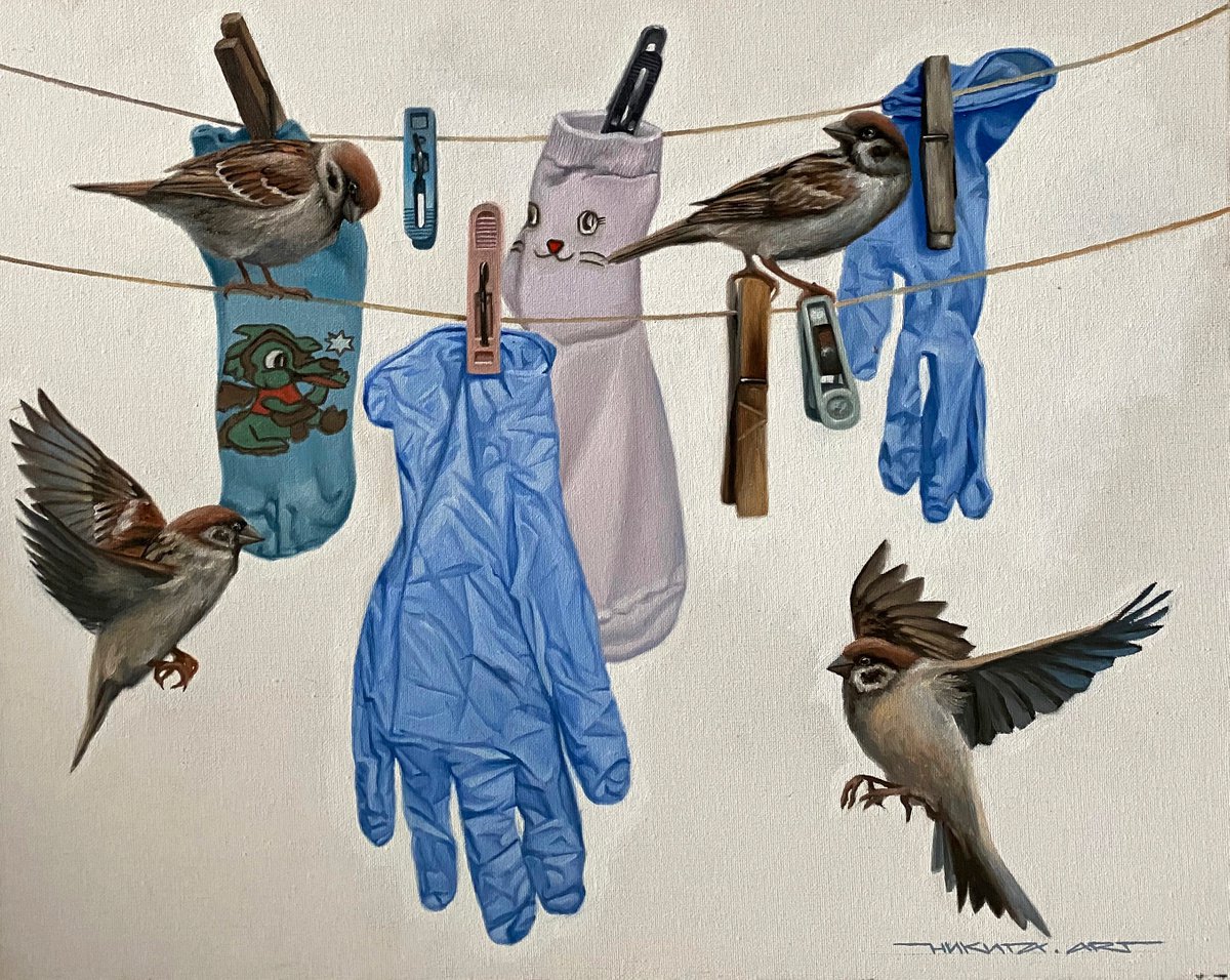 Painting Now clean by Alexandra Volodina