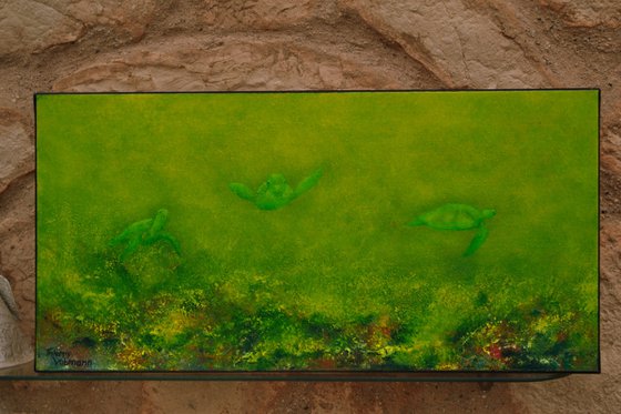 Somewhere in paradise.60x30 cm.