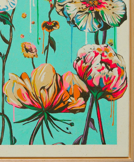 Fantasy Flowers turquoise