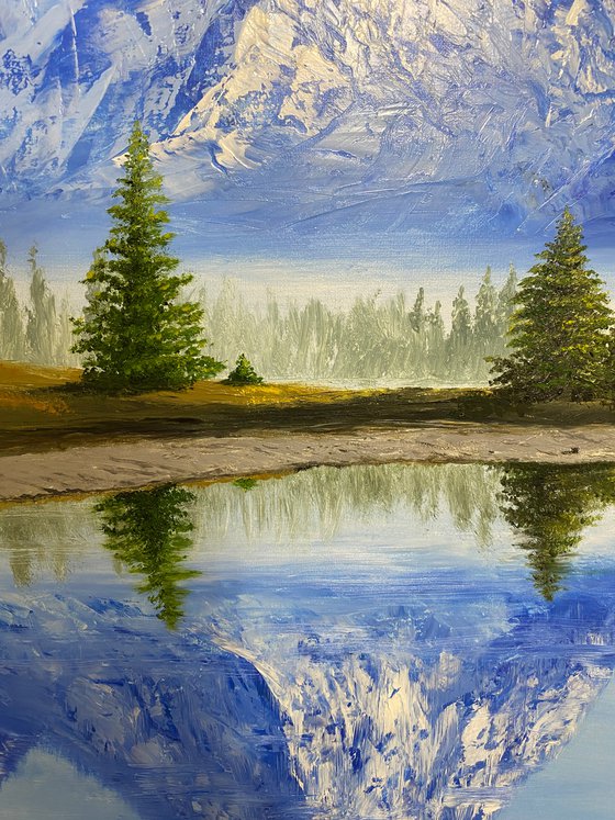 The Greatness of the Mountains, 50 x 70 cm, oil on canvas