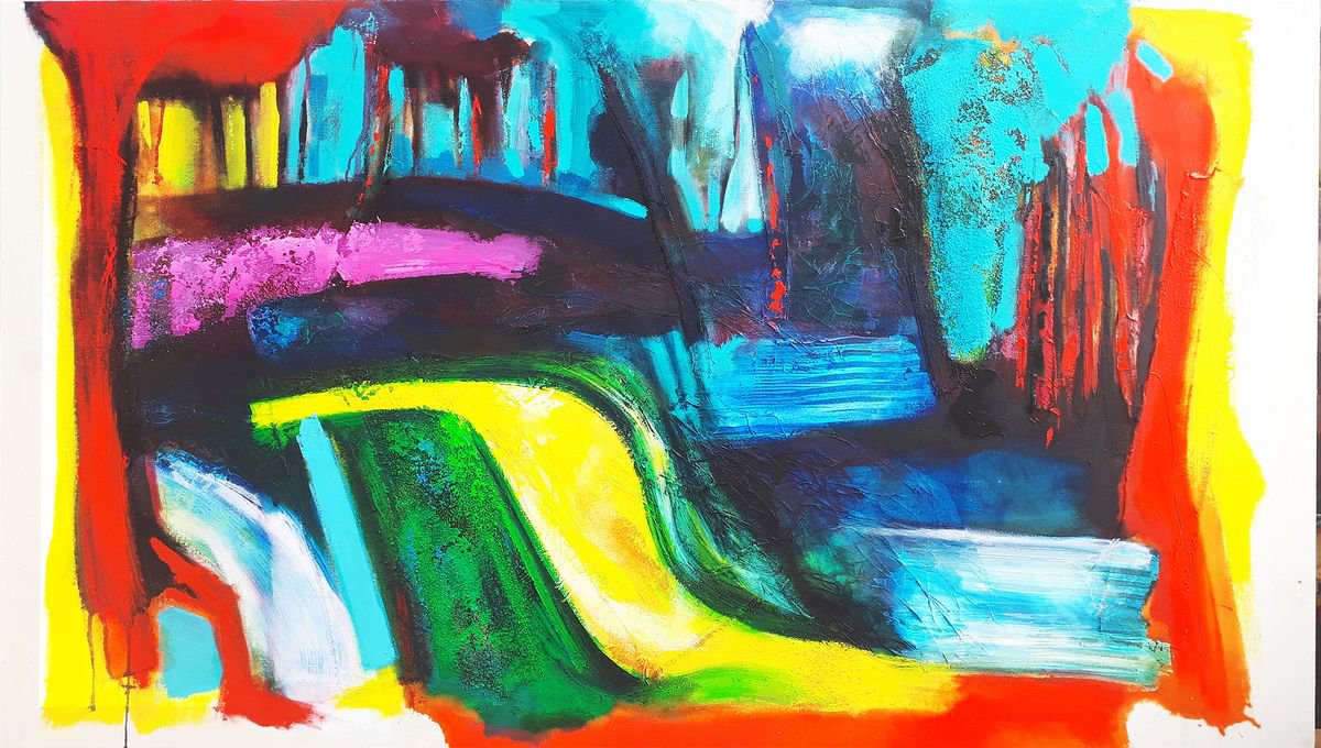  Lavender Walk By Frank Barnes, 53 X 30, Artwork For Sale On Artfinder