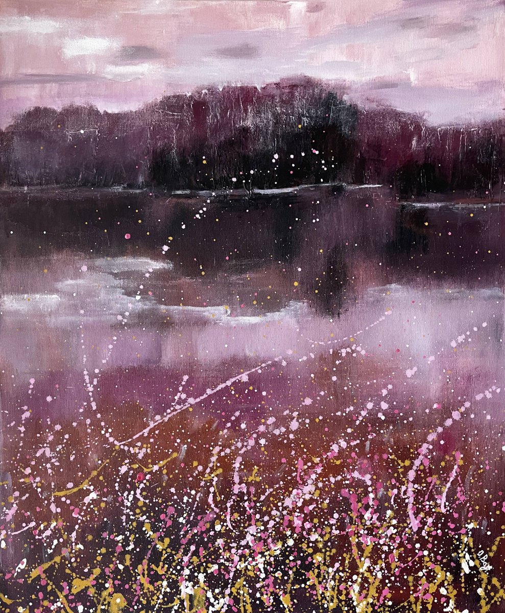 When The Lake Falls Asleep By Olesya Bay, 20 X 24, Artwork For Sale On Artfinder