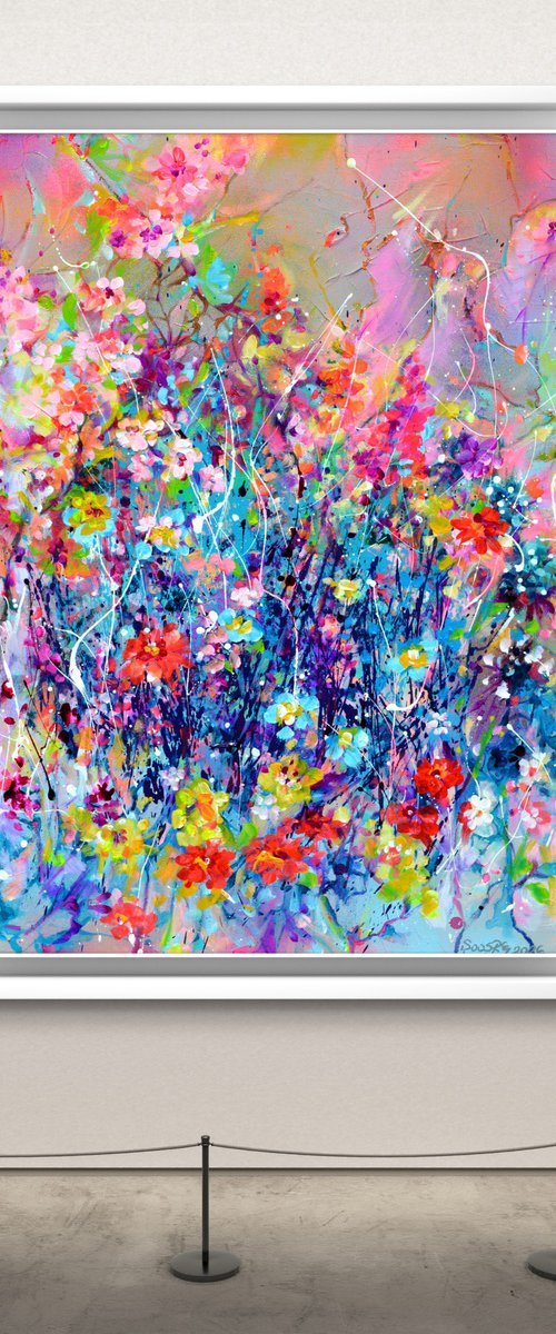 Cherry Blossom Dancing in my Garden by Soos Roxana Gabriela