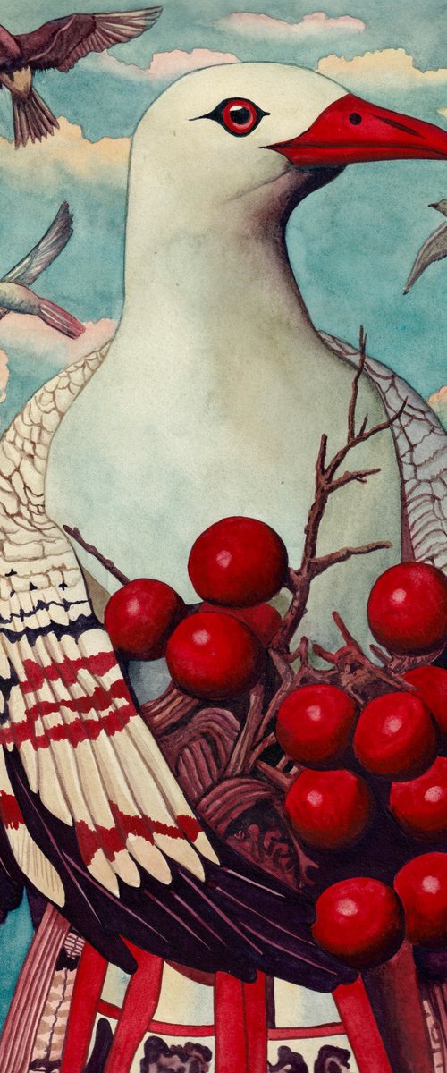 Well Dressed Bird 2 by Lisa Lennon