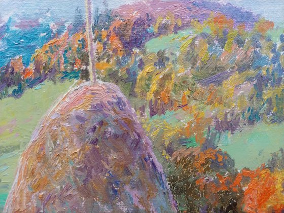 Gentle autumn. Carpathians.