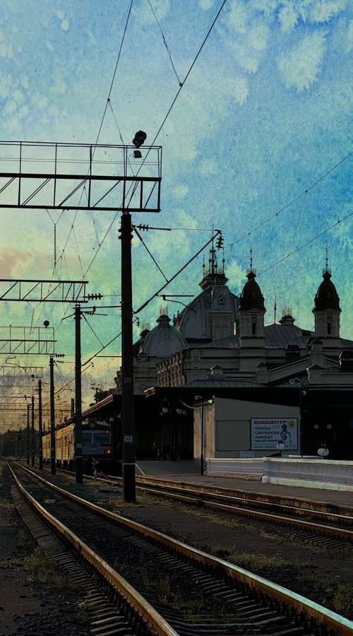 Summer Sunrise sky City scape by Yuliia Sharapova