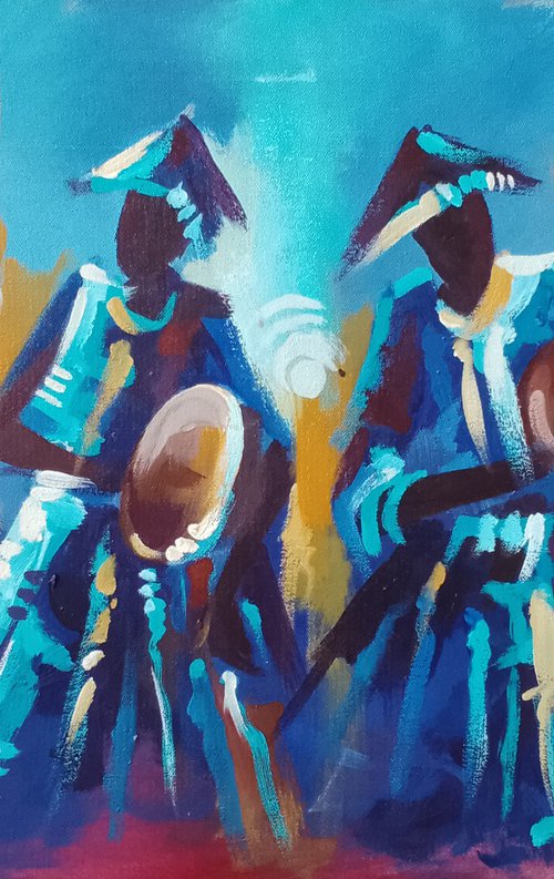 Echoes of the drums by Alex Mensah