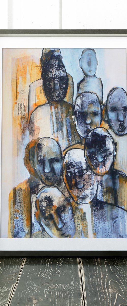 Study of a crowd #28 by Carolynne Coulson