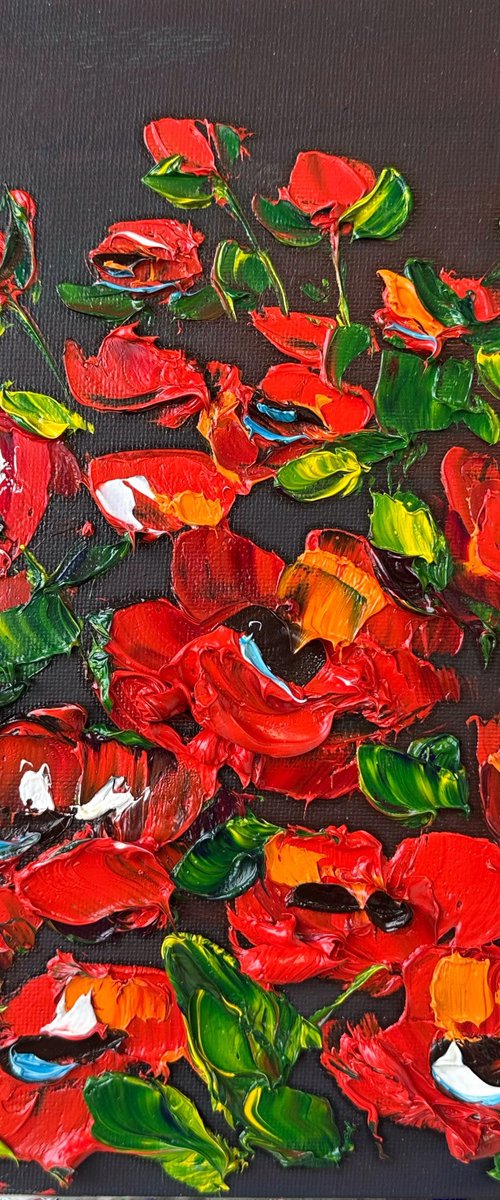 Mini Red poppies by Oksana Fedorova