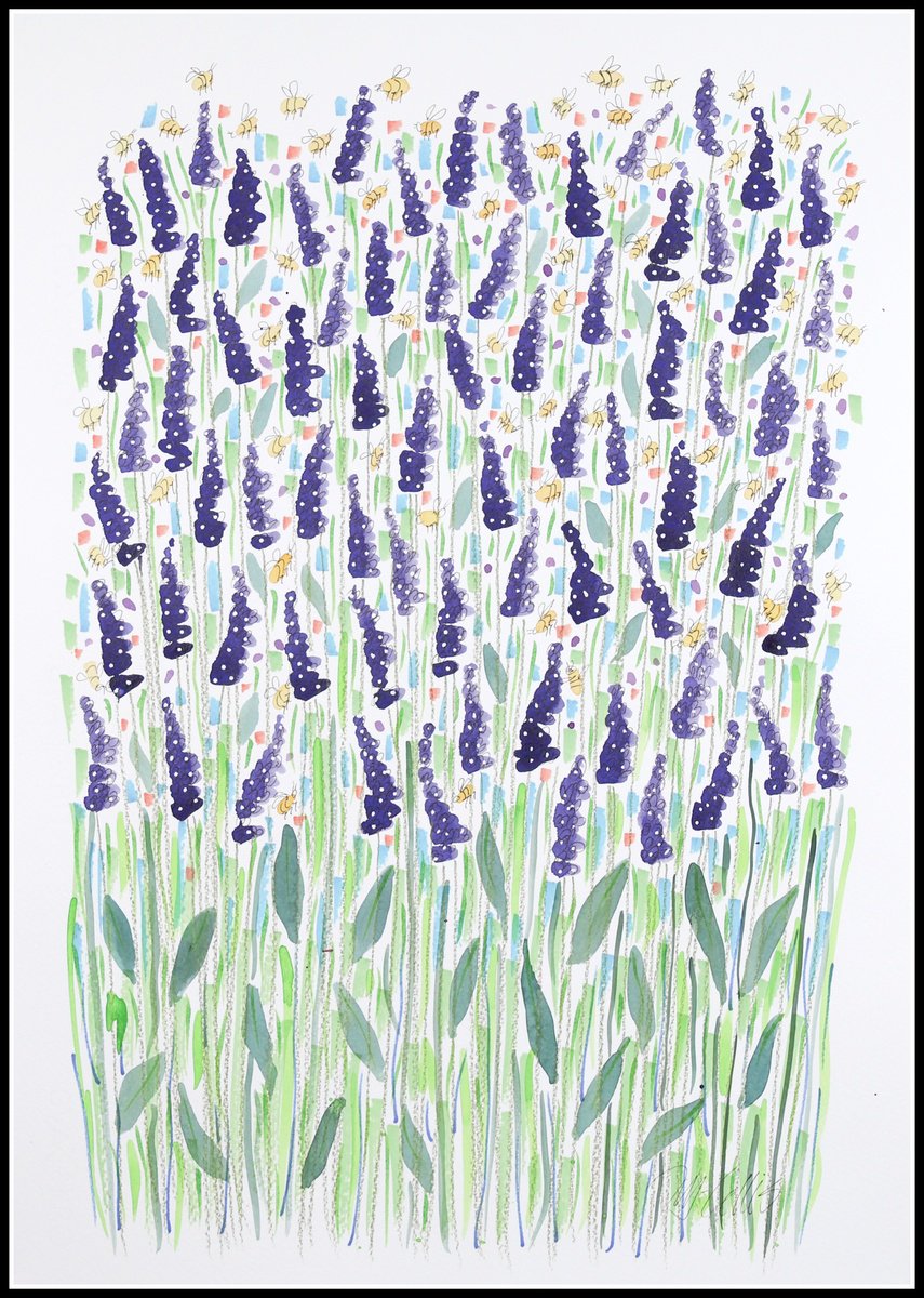 Lavender and Bees by Mariann Johansen-Ellis