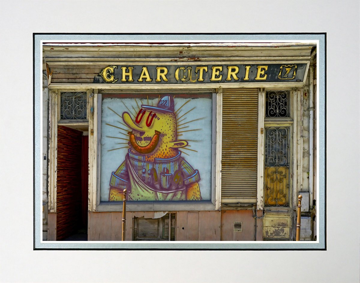 Impressionistic Cityscapes Photograph By Robin Clarke, 14 X 11", Abandoned Shopfront France 4, Original Artwork