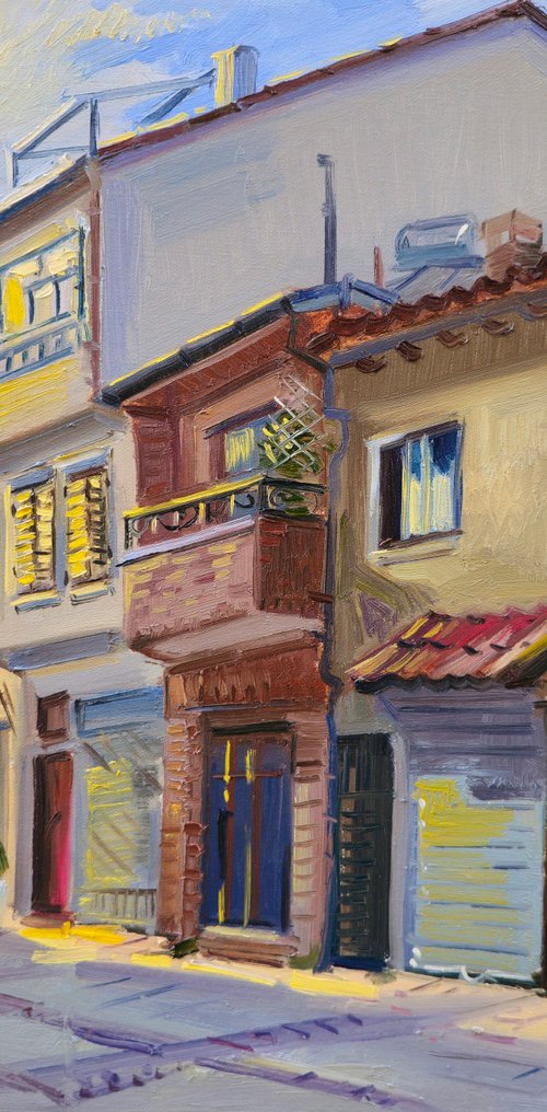 Evening glow on the street by Joan Mato