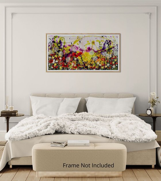 Wildlight Meadow; Abstract Floral Landscape