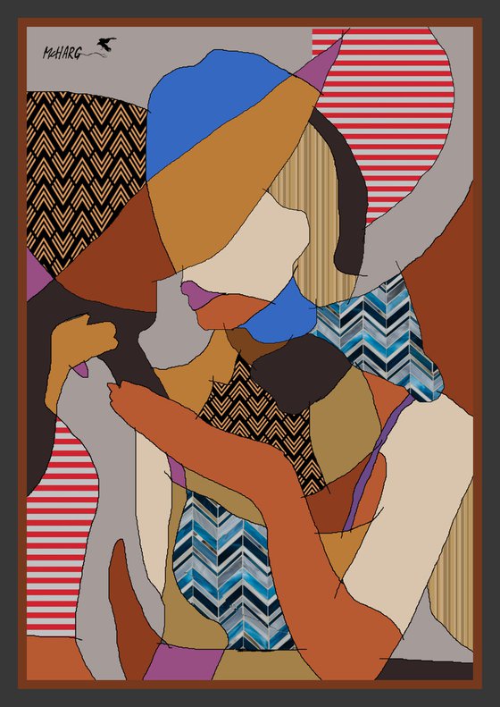 BIG HAT LADY   30"X42"