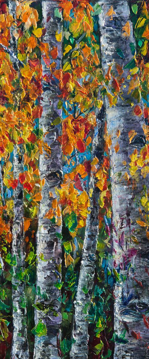 Aspens - 2 by Lena Owens at OLena Art