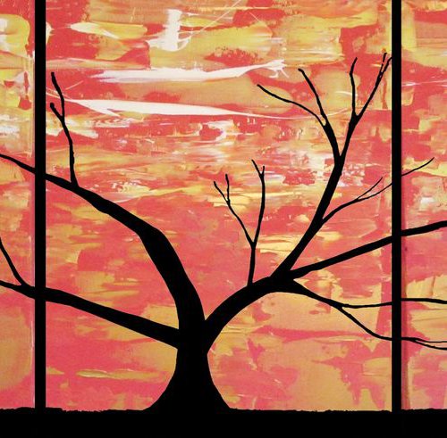 Tree of Virtue 3 panel canvas by Stuart Wright