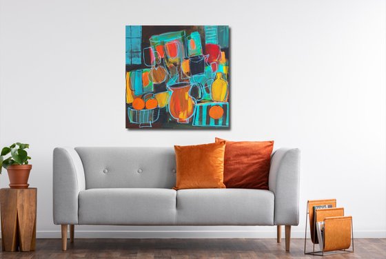 Interior with a Yellow Vase