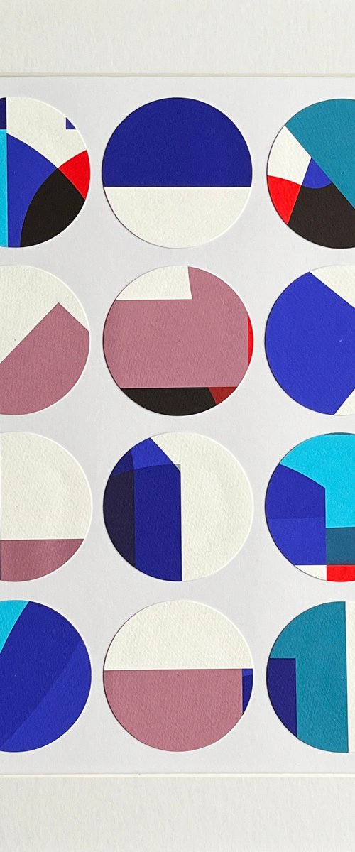 Circles Collage No:5 by Leigh Bagley