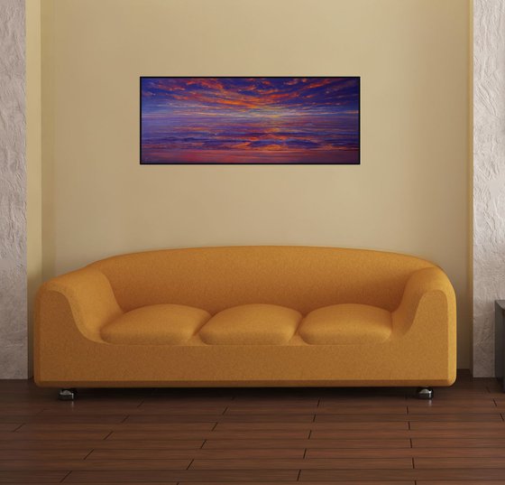 SUNSET SEA III. 100x42cm