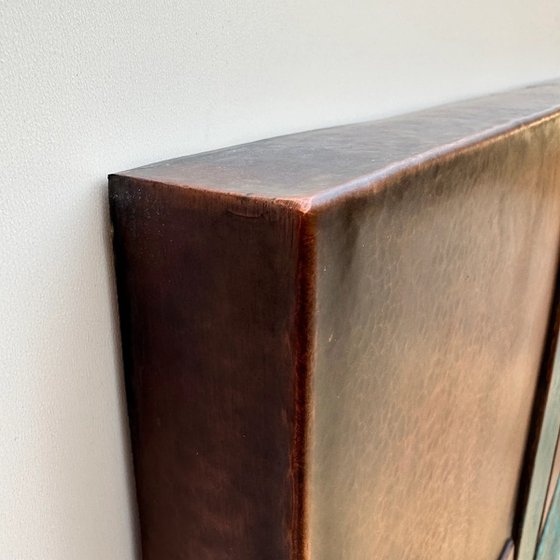 "Intervals " Copper Patina Wall Relief