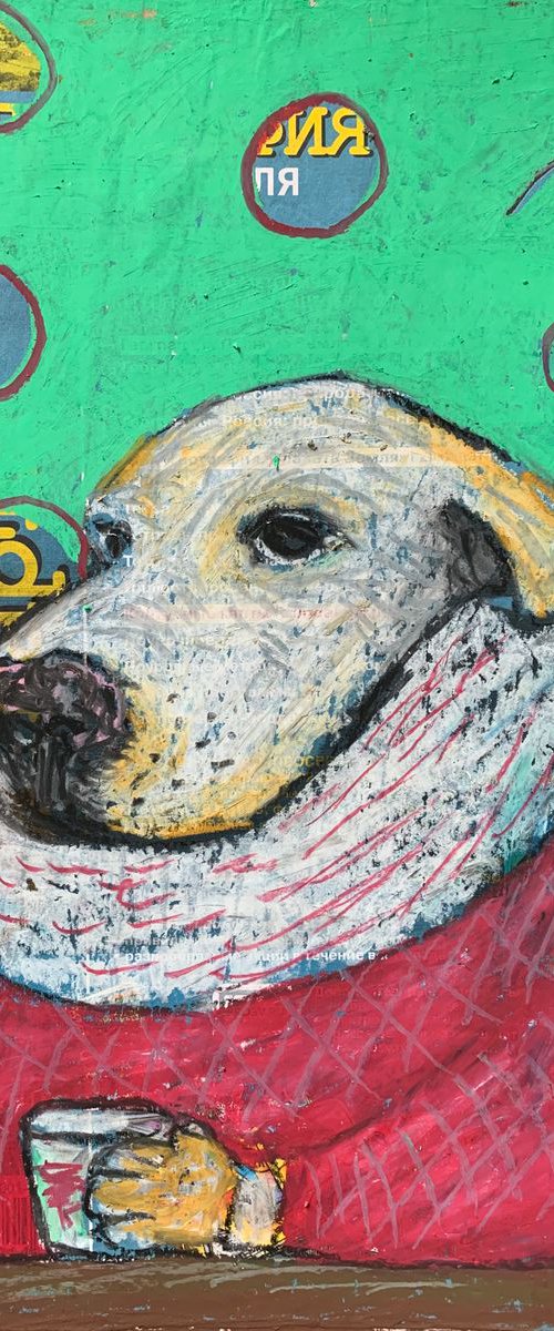 Drinking dog #38 by Pavel Kuragin