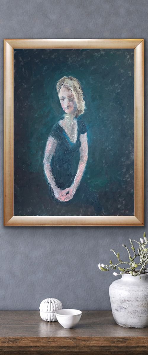 Sitting Woman by Ryan  Louder