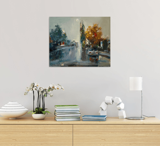 A Misty Autumn City