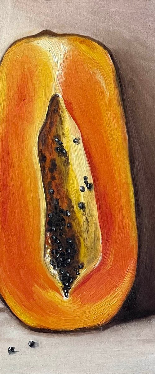 Papaya by Anastasiia Novitskaya