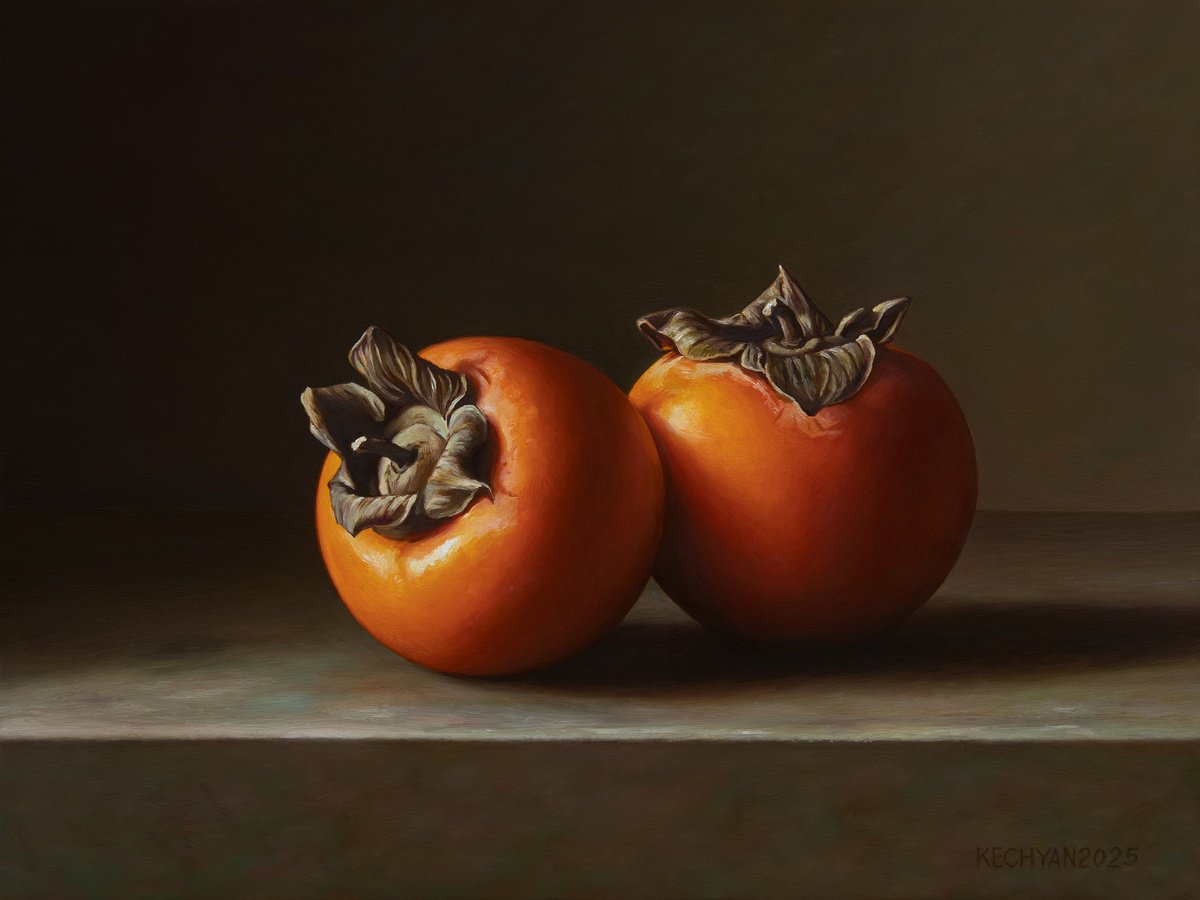 Photorealistic Still Life Oil Painting By Albert Kechyan, 13 X 9, The Quiet Beauty, Original Artwork